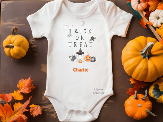 1st Halloween Baby Vest