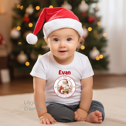 White Baby Vest Nice List