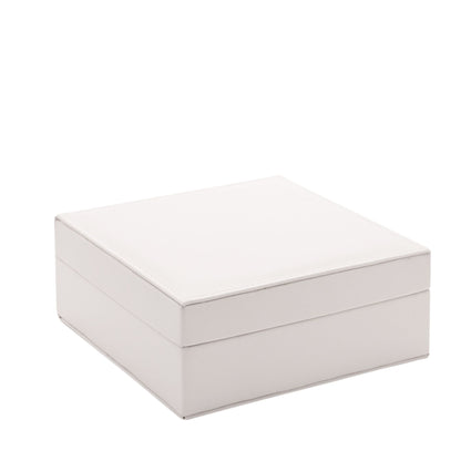 Personalised White Jewellery Box Square