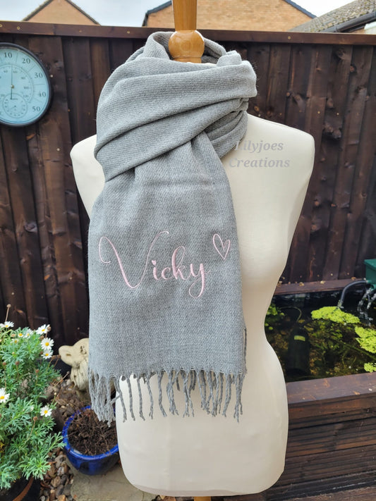 Scarf Anime Font and Heart