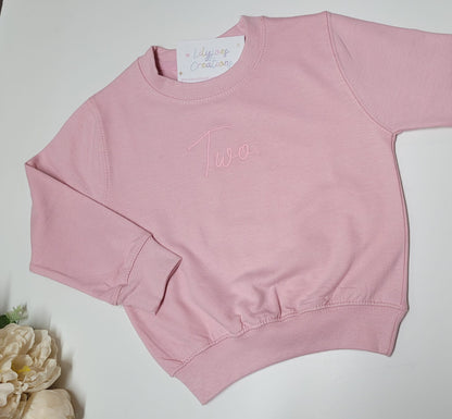 Personalised Kids Birthday Sweatshirt