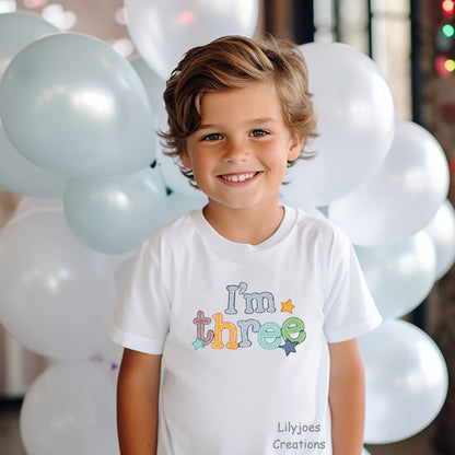 Personalised Kids Birthday Tshirt