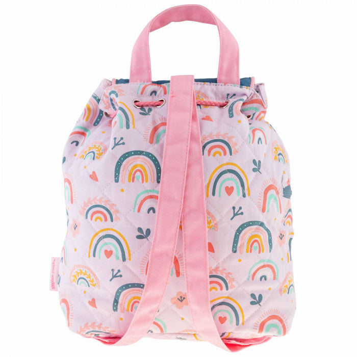 Personalised Quilted Rainbow Backpack