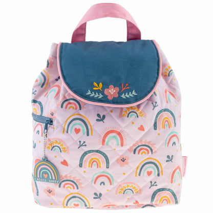Personalised Quilted Rainbow Backpack