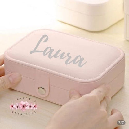 Personalised Pink Jewellery Box