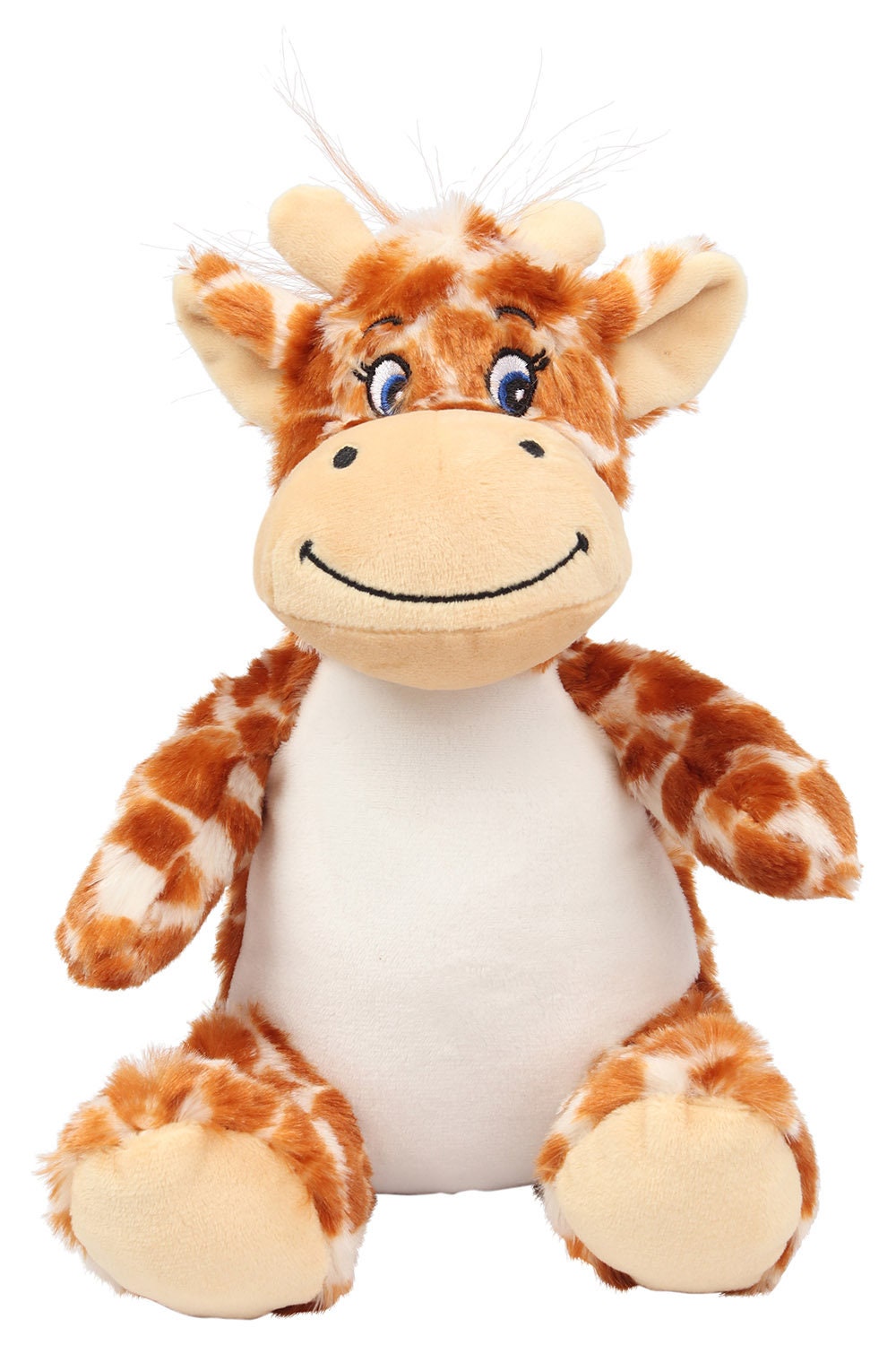 Personalised giraffe teddy and blanket gift