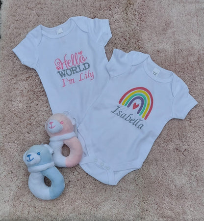 Personalised baby vest