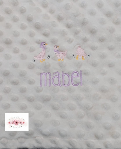 Personalised Embroidered Baby Blanket
