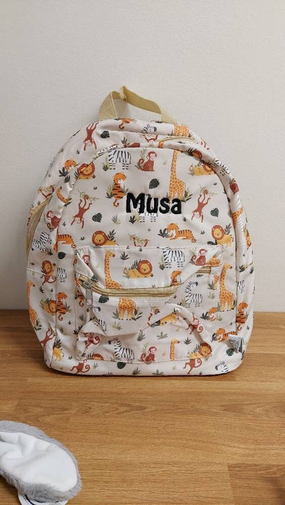 Personalised safari backpack