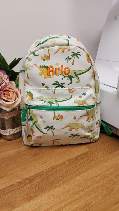 Personalised Dinosaur Backpack Lunch Bag Set