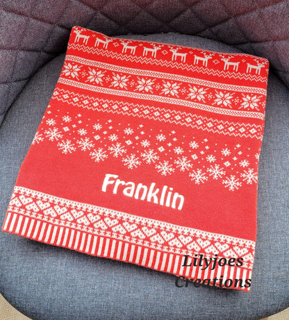 Personalised Christmas Blanket