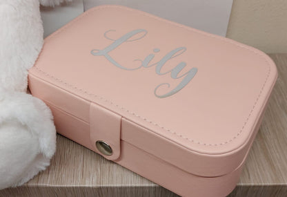 Personalised Pink Jewellery Box