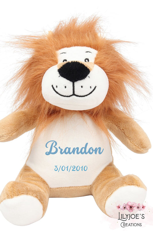Personalised Lion Teddy