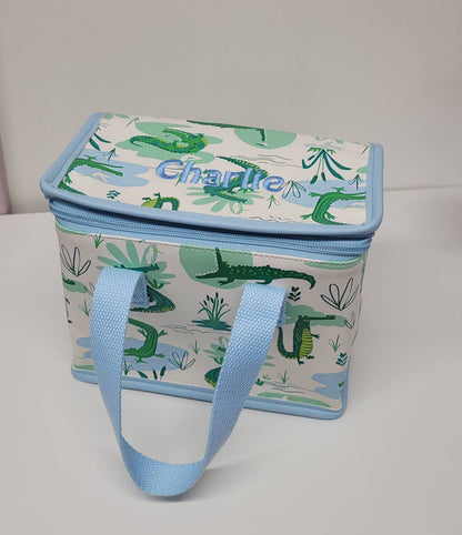 Personalised Crocodile Kids Lunch Bag