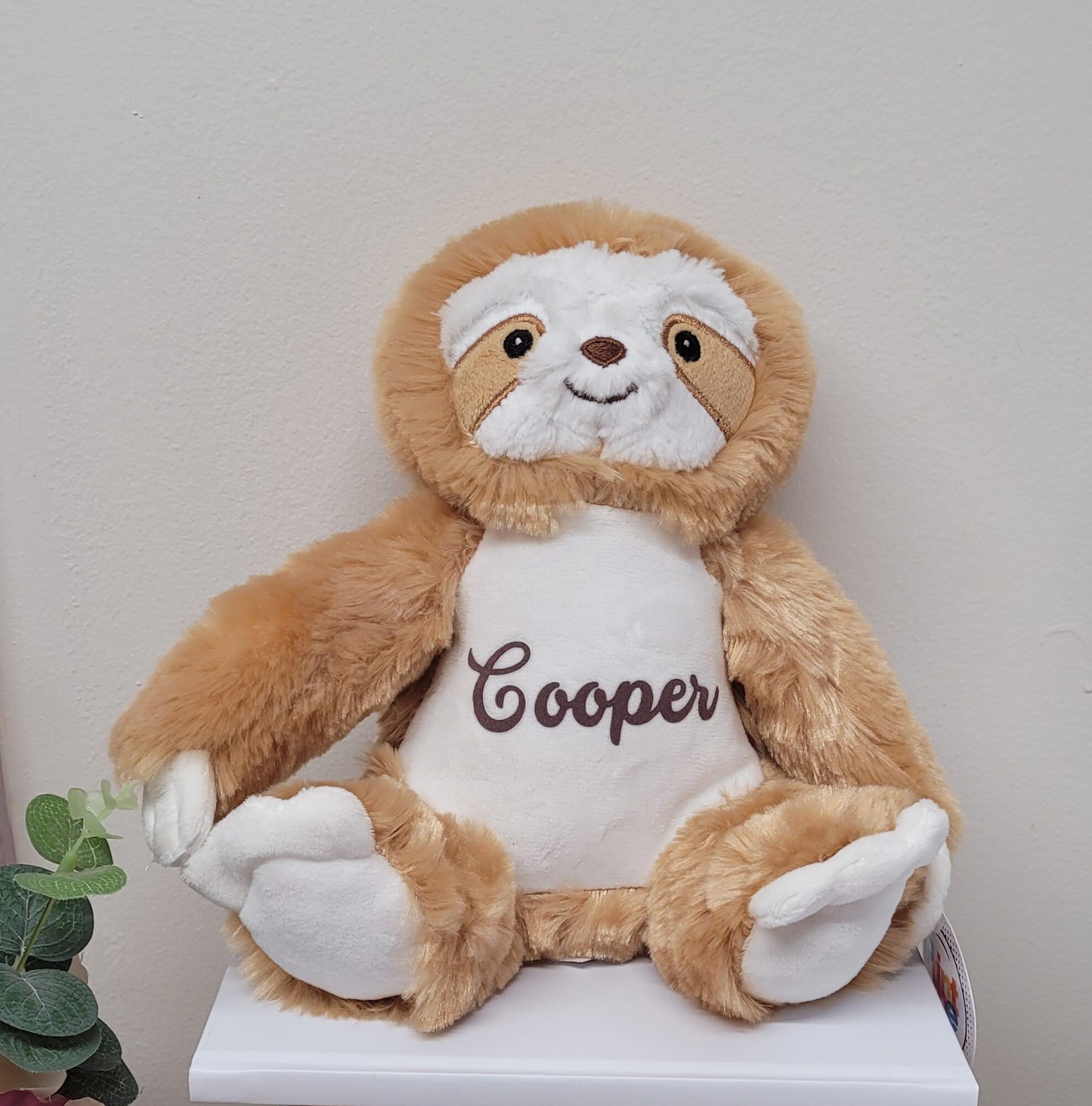 Personalised sloth teddy online