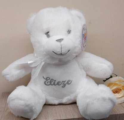 Personalised White Bear Teddy
