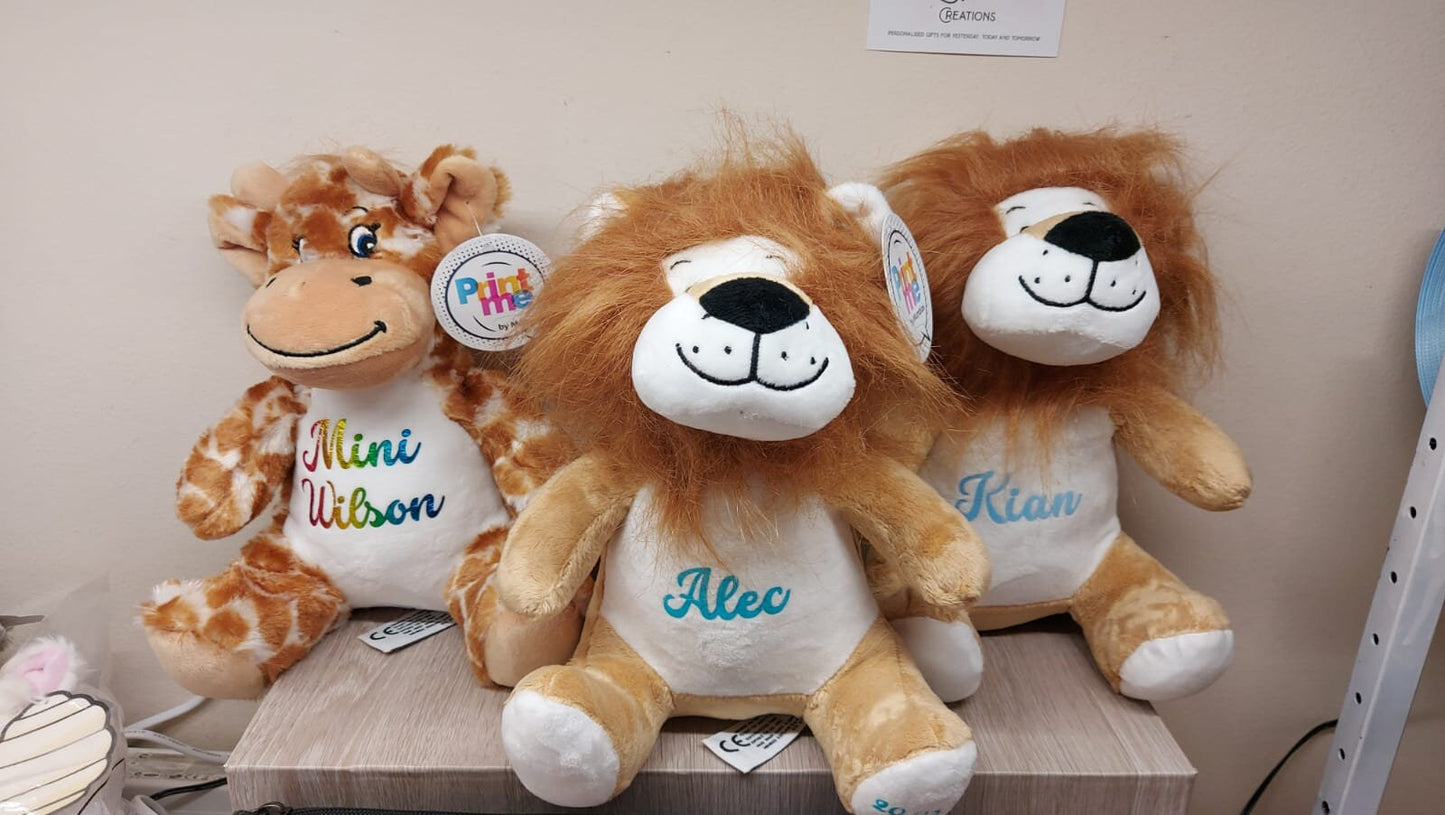 Personalised Lion Teddy