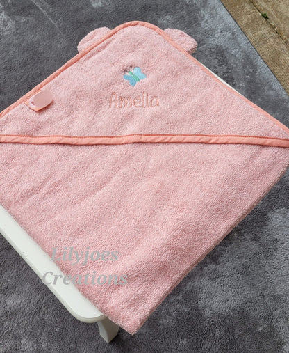 Baby Hooded Pink Towel