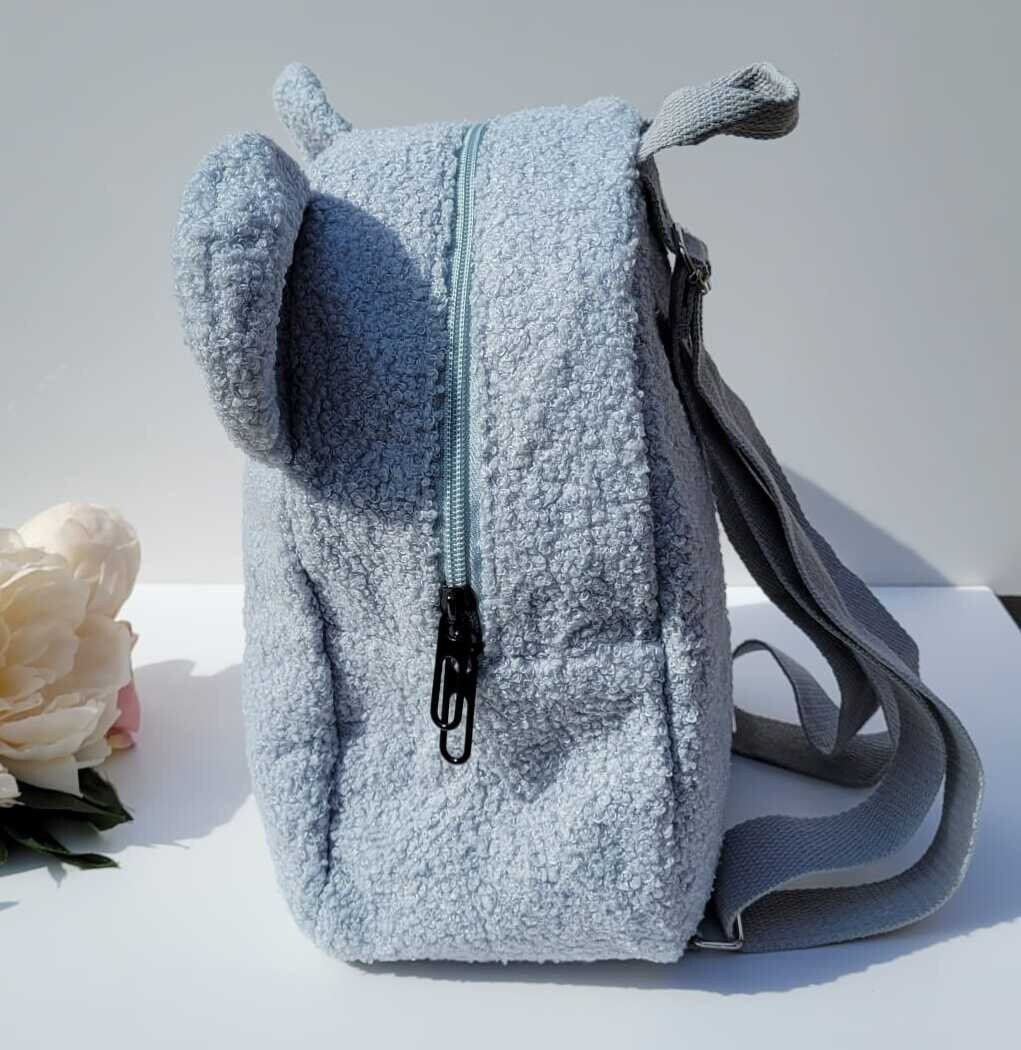 Personalised Fluffy Bear Backpack