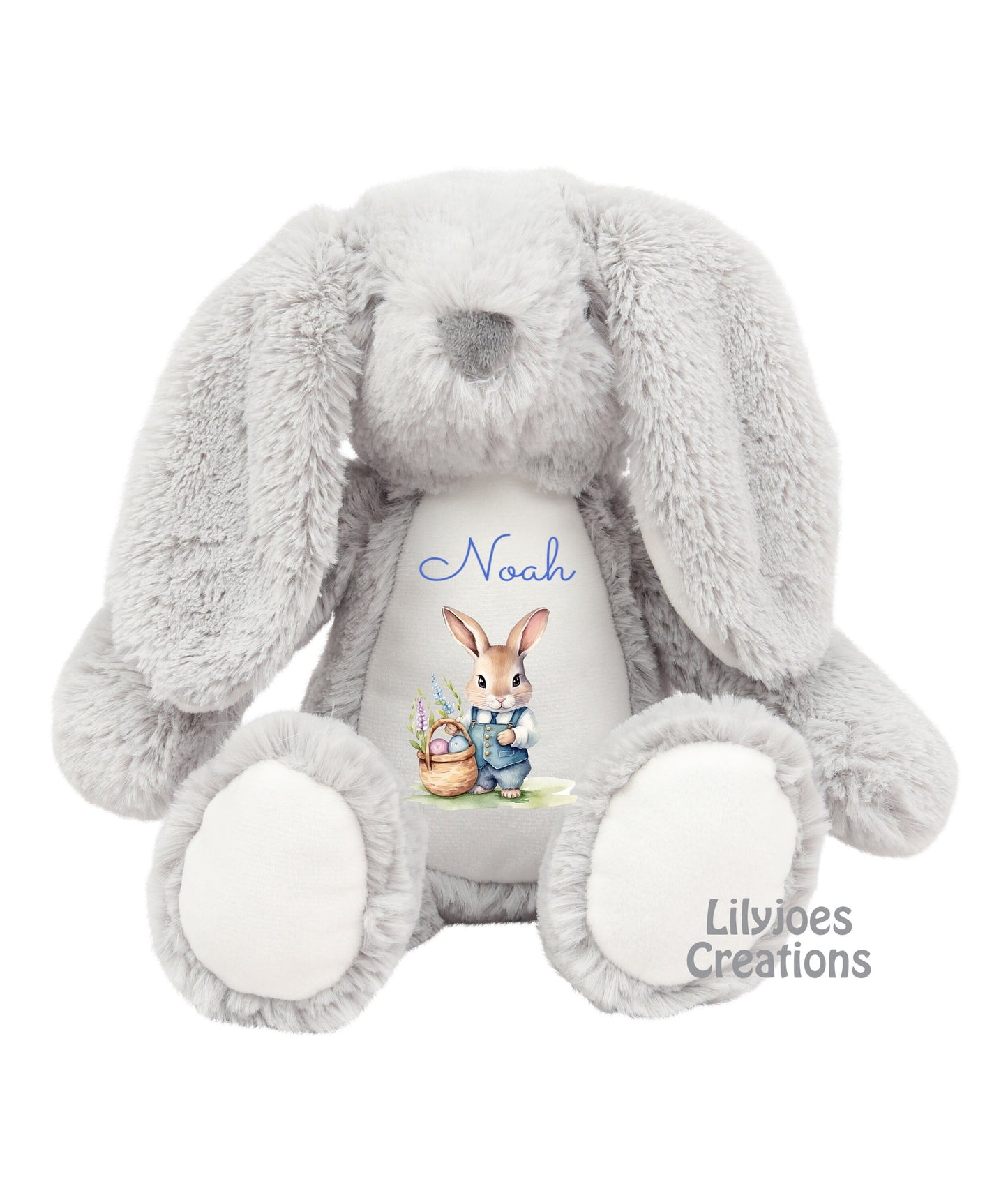 Personalised Boy Bunny Easter Gift