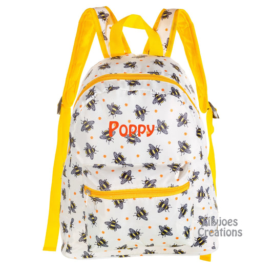 Personalised Bee Backpack